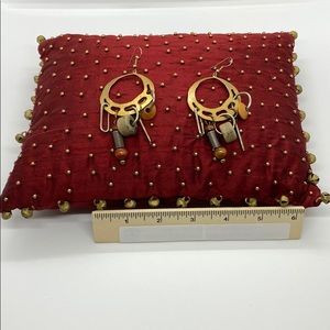 Boho dangle metal earrings